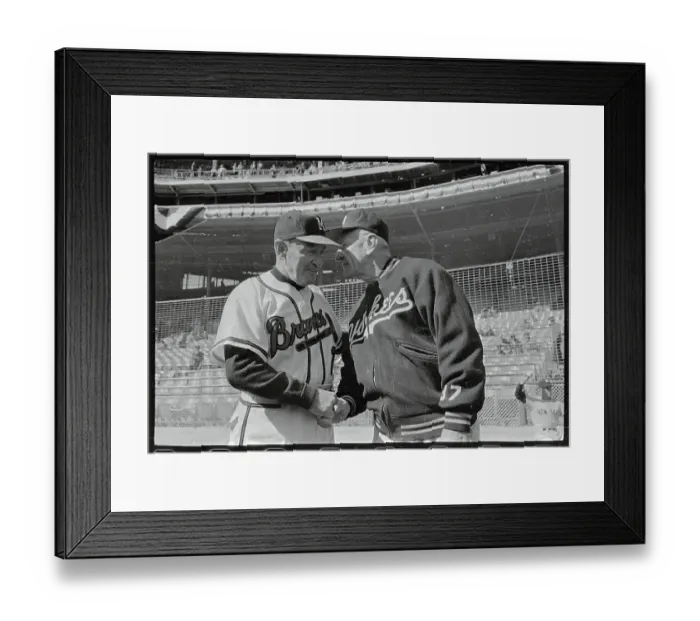 Framed Print : Baseball Greats Casey Stengel Talking with Fred Haney