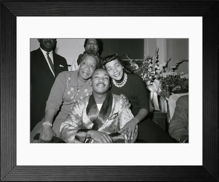 Framed Print : Dr. King At News Conference At Hospital Framed Print : Dr. King At News Conference At Hospital