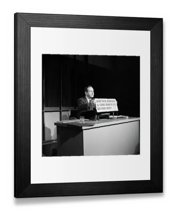 Framed Print : Governor Orval Faubus Appeals For Segregation Framed Print : Governor Orval Faubus Appeals For Segregation