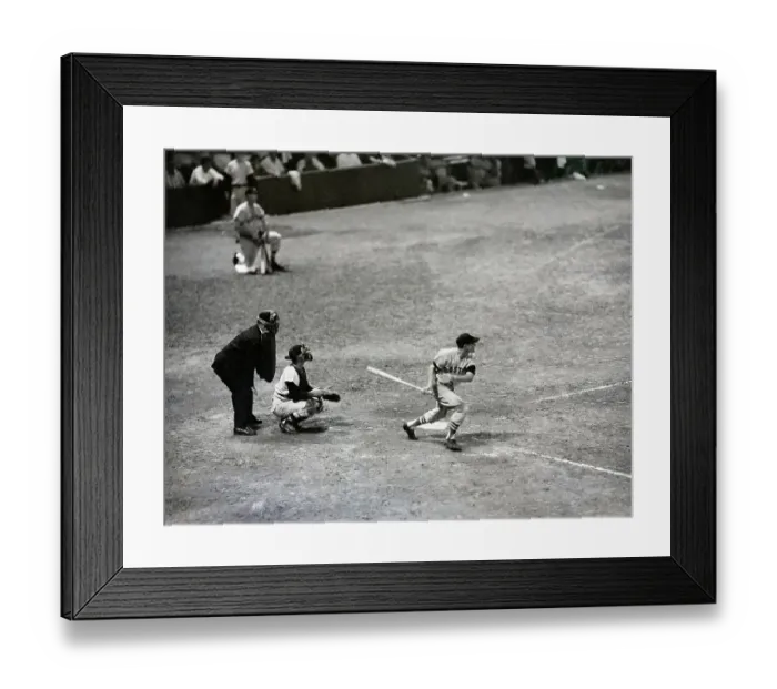 Framed Print : Williams Right After Hitting Baseball Framed Print : Williams Right After Hitting Baseball