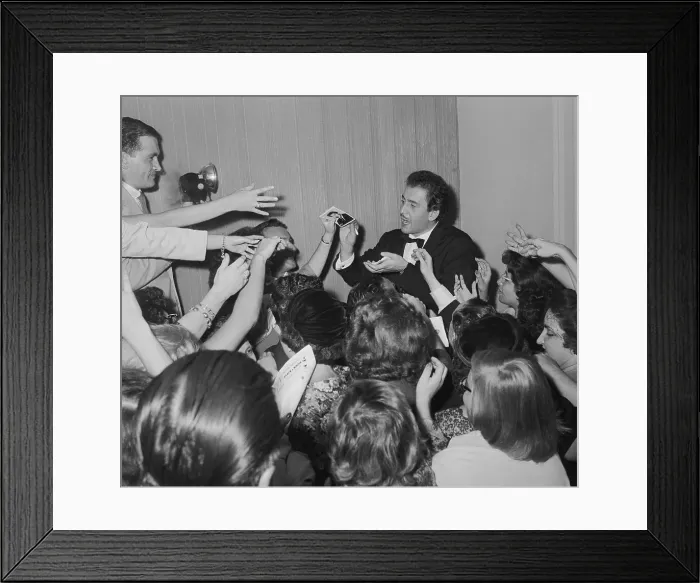 Framed Print : Domenico Modugno Has His Hands Full Framed Print : Domenico Modugno Has His Hands Full