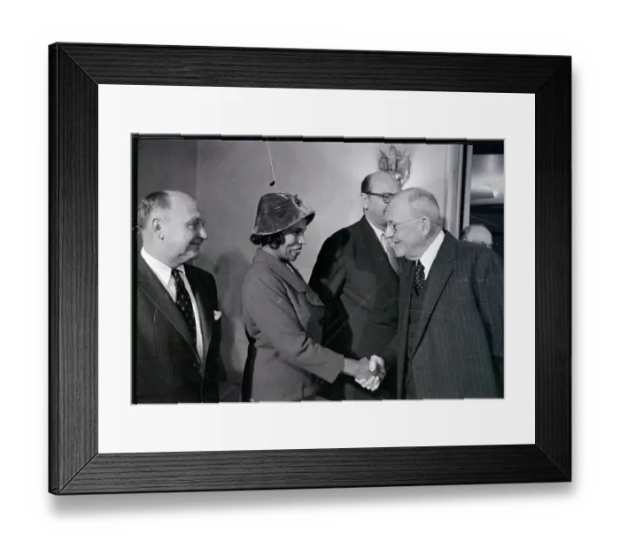 Framed Print : Marian Anderson with John Foster Dulles Framed Print : Marian Anderson with John Foster Dulles