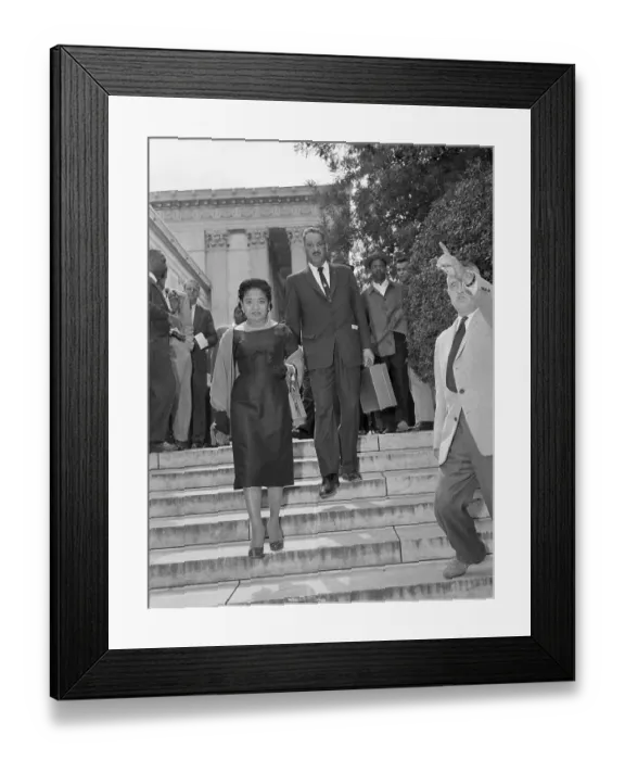 Framed Print : Thurgood Marshall Leaving Supreme Court Framed Print : Thurgood Marshall Leaving Supreme Court