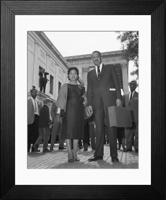 Framed Print : Thurgood Marshall Leaving Supreme Court Framed Print : Thurgood Marshall Leaving Supreme Court