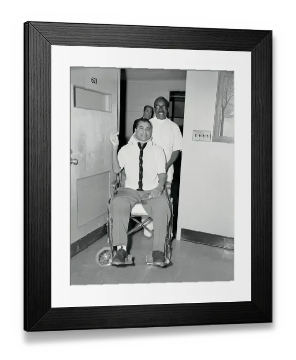 Framed Print : Roy Campanella Waving to Press Framed Print : Roy Campanella Waving to Press