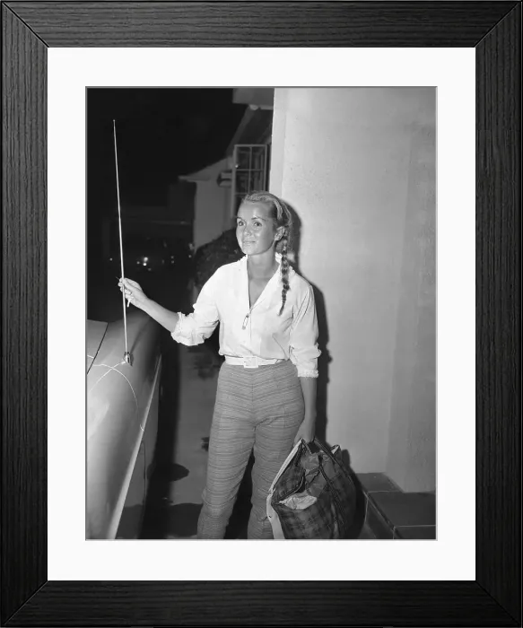 Framed Print : Portrait of Debbie Reynolds Framed Print : Portrait of Debbie Reynolds