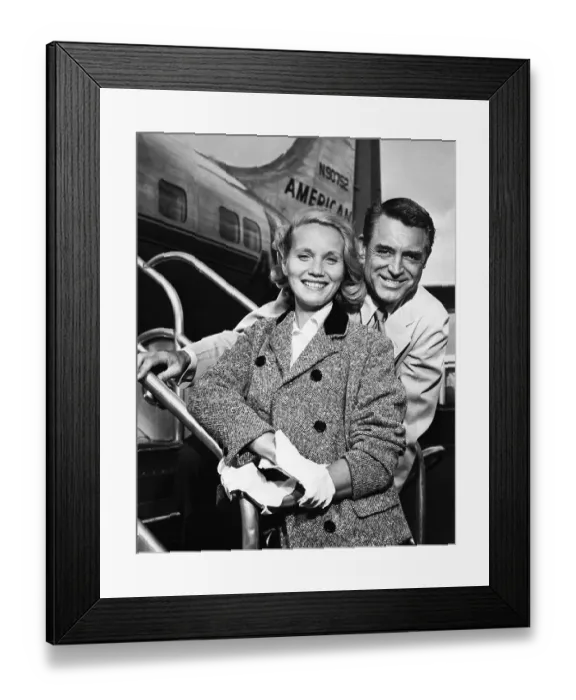Framed Print : Cary Grant And Eva Marie Saint Framed Print : Cary Grant And Eva Marie Saint