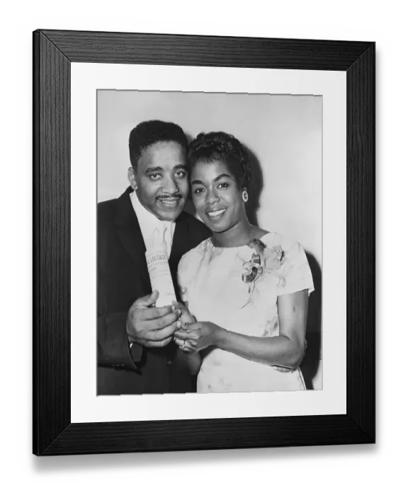Framed Print : Clyde Atkins And Sarah Vaughn Framed Print : Clyde Atkins And Sarah Vaughn
