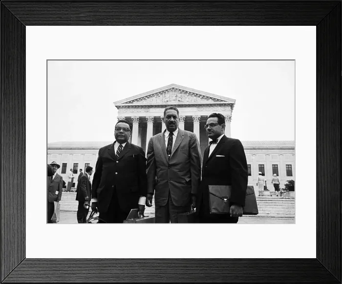Framed Print : NAACP Attorneys In Integration Case Framed Print : NAACP Attorneys In Integration Case