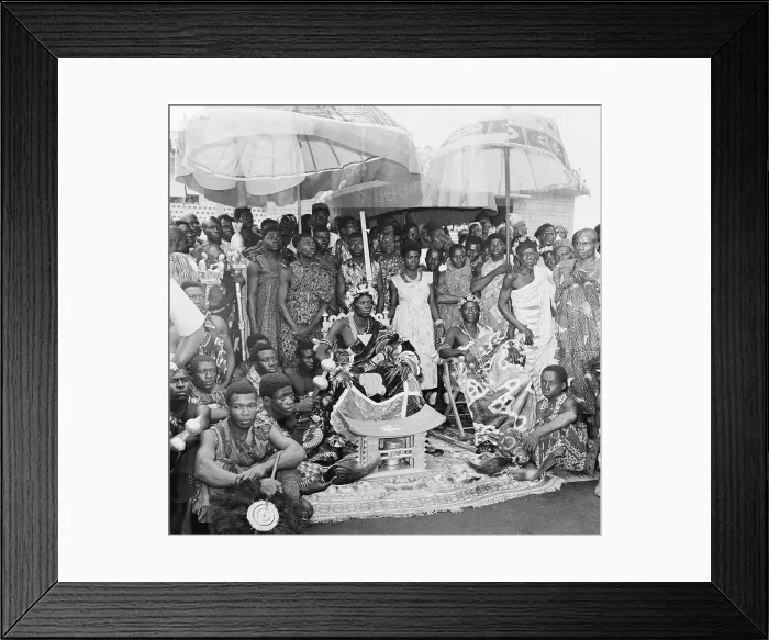 Framed Print : King Koname Adingre and Party at His Throne Framed Print : King Koname Adingre and Party at His Throne