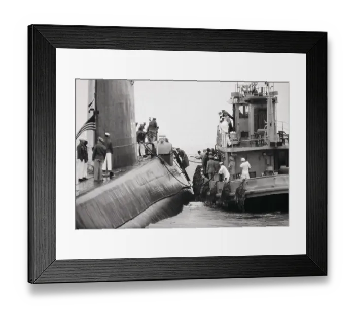 Framed Print : Rickover Boarding First Nuclear-Powered Sub Framed Print : Rickover Boarding First Nuclear-Powered Sub
