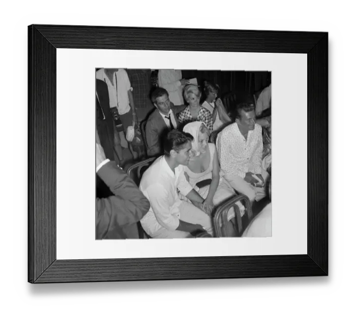 Framed Print : Brigitte Bardot and Sacha Distel at Wedding Framed Print : Brigitte Bardot and Sacha Distel at Wedding