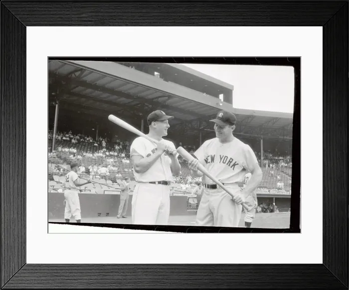 Framed Print : Jackie Jensen and Mickey Mantle Talking Framed Print : Jackie Jensen and Mickey Mantle Talking