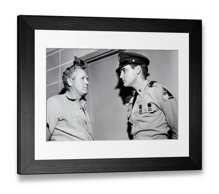 Framed Print : Elvis Presley And His Father At Hospital Framed Print : Elvis Presley And His Father At Hospital