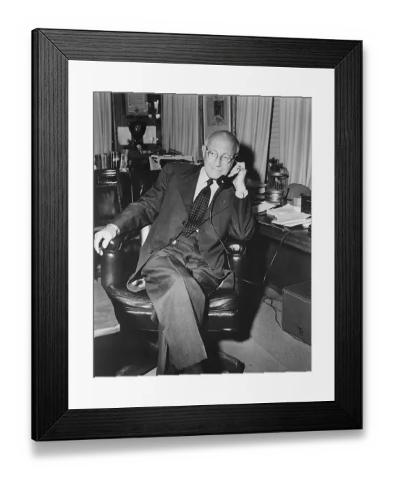 Framed Print : Cecil B. DeMille Talking on Telephone Framed Print : Cecil B. DeMille Talking on Telephone