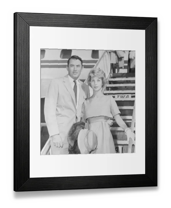 Framed Print : Gregory Peck and His Wife Framed Print : Gregory Peck and His Wife