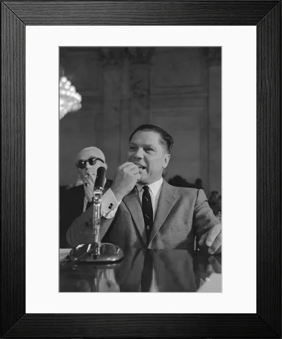 Framed Print : Jimmy Hoffa Testifying Before Senate Framed Print : Jimmy Hoffa Testifying Before Senate
