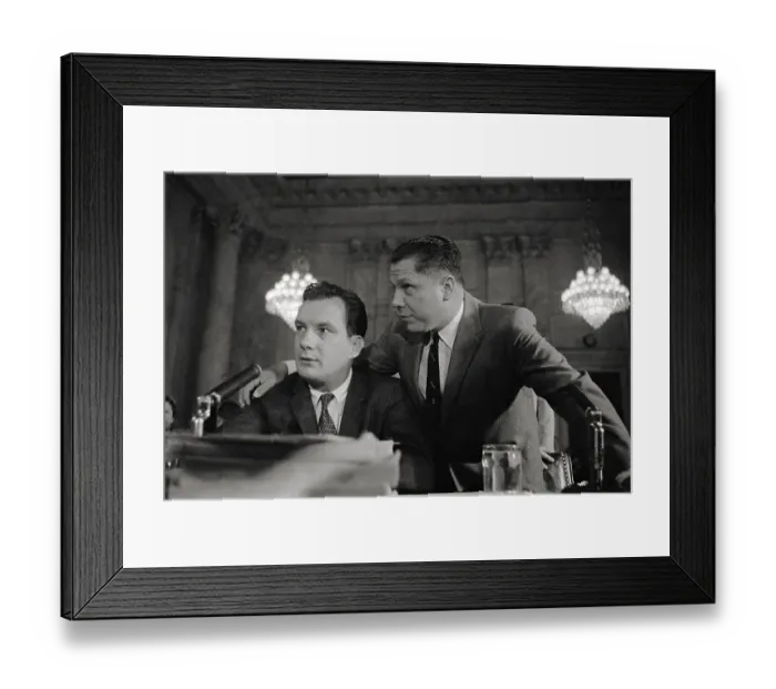 Framed Print : Jimmy Hoffa Testifying Before Senate Framed Print : Jimmy Hoffa Testifying Before Senate