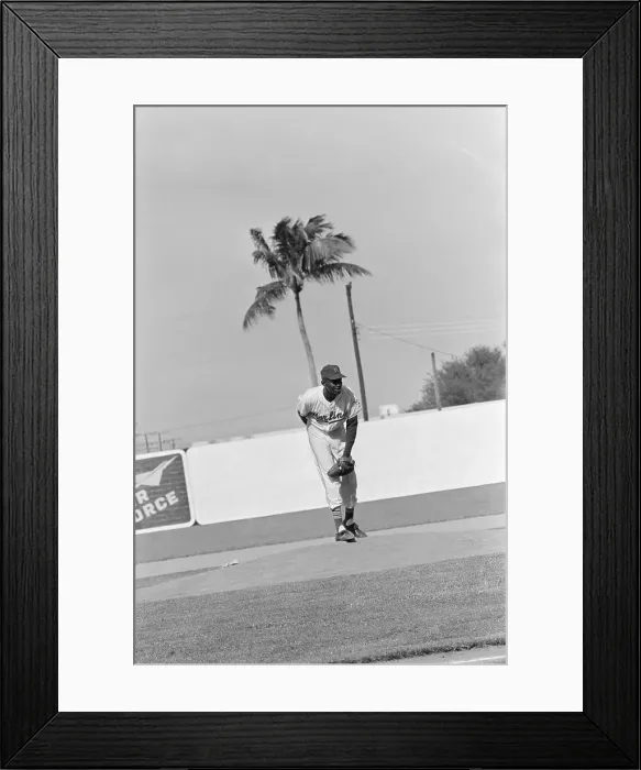 Framed Print : Satchel Paige on the Baseball Field Framed Print : Satchel Paige on the Baseball Field
