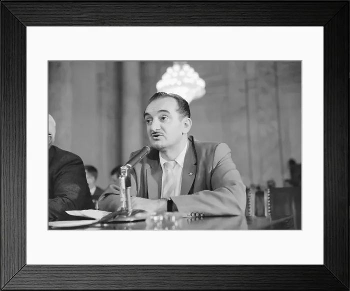 Framed Print : Edward Petroff Testifies at Senate Hearing