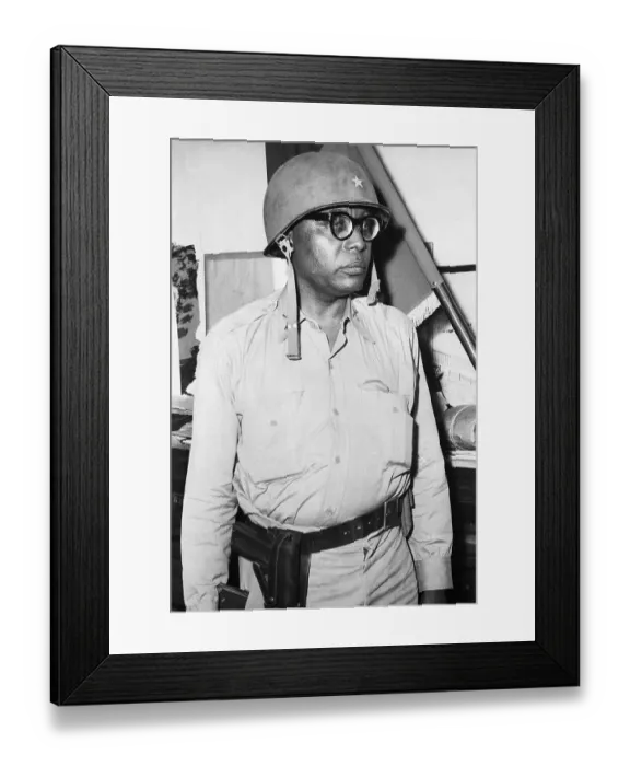 Framed Print : Francois Duvalier in Military Dress Framed Print : Francois Duvalier in Military Dress