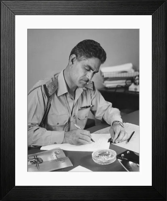 Framed Print : Abdul Karim El Kassem Writing at Desk Framed Print : Abdul Karim El Kassem Writing at Desk