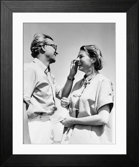 Framed Print : Ingrid Bergman and Lars Schmidt Framed Print : Ingrid Bergman and Lars Schmidt