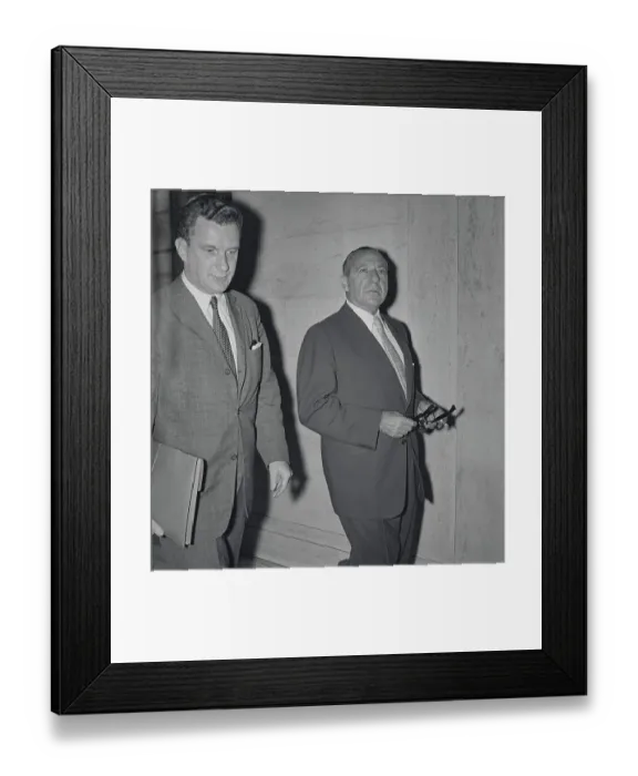 Framed Print : Frank Costello with Colleague Framed Print : Frank Costello with Colleague