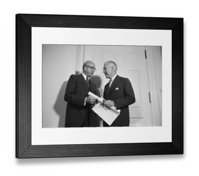 Framed Print : Lewis Strauss And John Mccone Framed Print : Lewis Strauss And John Mccone