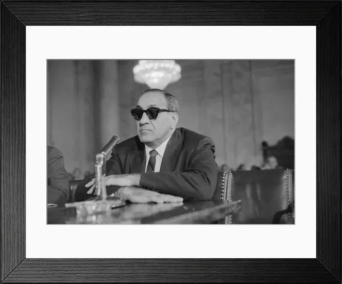 Framed Print : Tony Accardo Testifying Before a Senate Committee Framed Print : Tony Accardo Testifying Before a Senate Committee