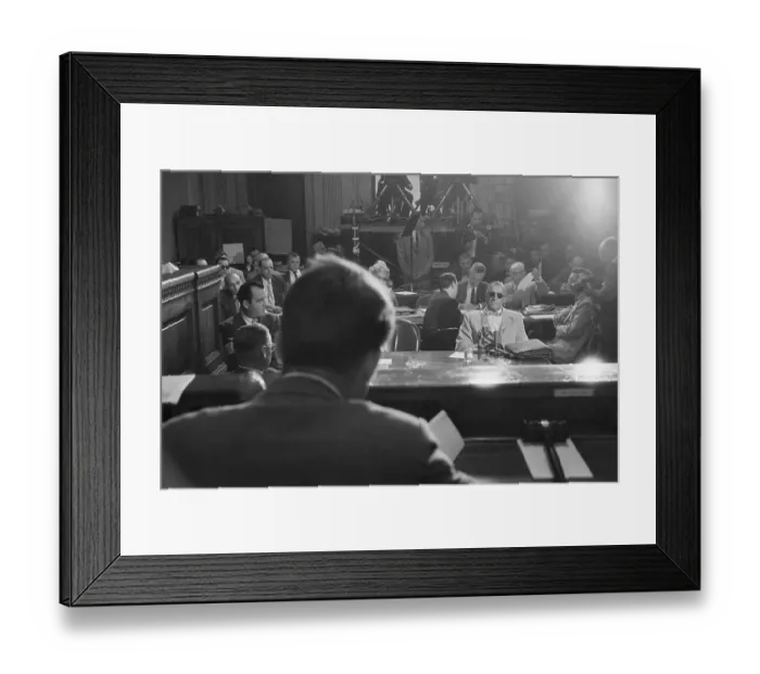 Framed Print : Robert F. Kennedy Questions Louis Romano Framed Print : Robert F. Kennedy Questions Louis Romano