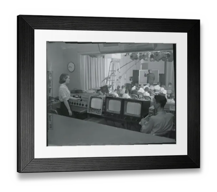 Framed Print : Kathleen Walsh and Bill Spang Working Controls Framed Print : Kathleen Walsh and Bill Spang Working Controls