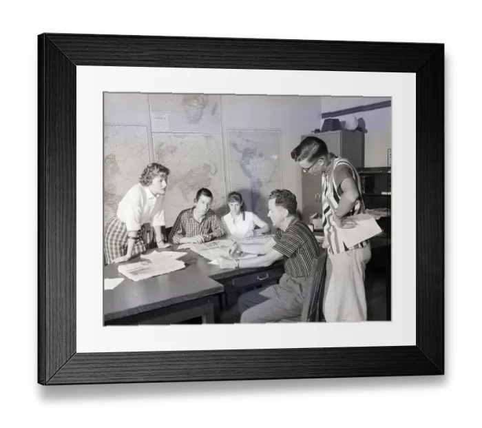 Framed Print : High School Students Of Journalism Framed Print : High School Students Of Journalism