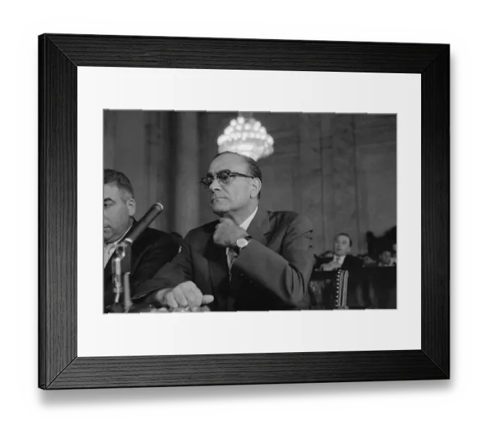 Framed Print : Vito Genovese Adjusting His Tie Framed Print : Vito Genovese Adjusting His Tie