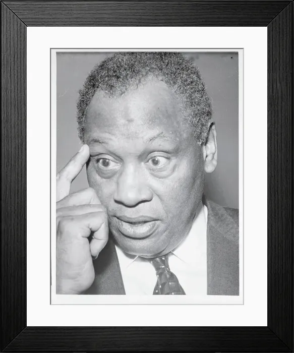 Framed Print : Paul Robeson with His Hand to His Forehead Framed Print : Paul Robeson with His Hand to His Forehead