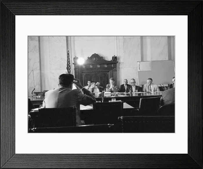 Framed Print : Martin F. Pera Testifying Before Senate Members Framed Print : Martin F. Pera Testifying Before Senate Members