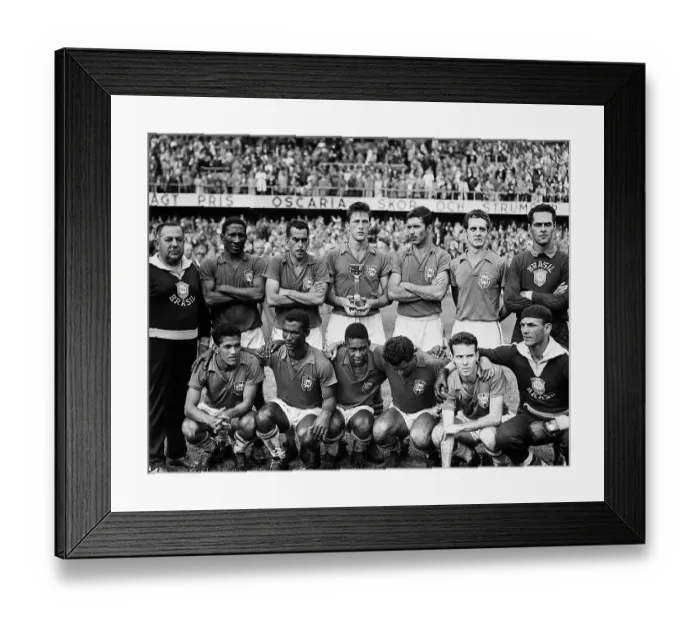 Framed Print : Group Photo of Brazil's Soccer Team Framed Print : Group Photo of Brazil's Soccer Team