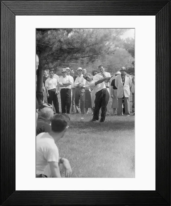 Framed Print : Arnold Palmer Swinging His Club