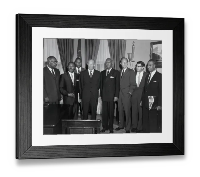 Framed Print : Eisenhower Meeting with Civil Rights Leaders Framed Print : Eisenhower Meeting with Civil Rights Leaders