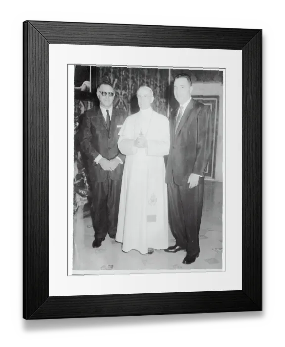 Framed Print : Pope Pius XII Welcomes United States Secretary of State to the Vatican Framed Print : Pope Pius XII Welcomes United States Secretary of State to the Vatican