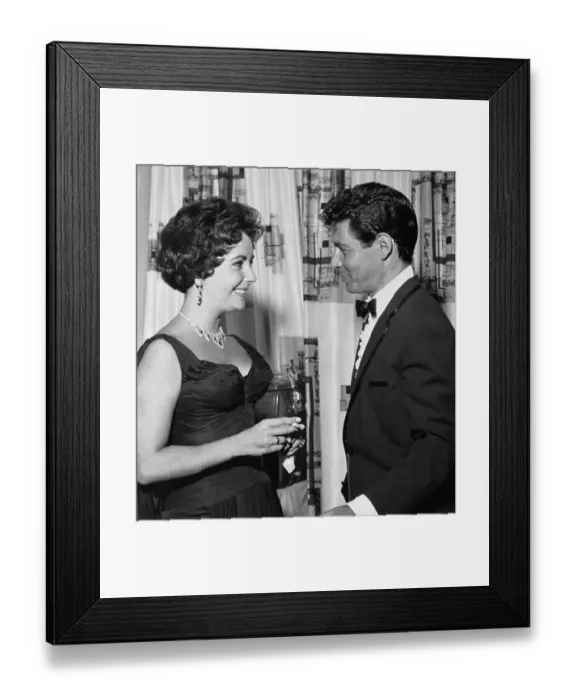 Framed Print : Elizabeth Taylor and Eddie Fisher Framed Print : Elizabeth Taylor and Eddie Fisher