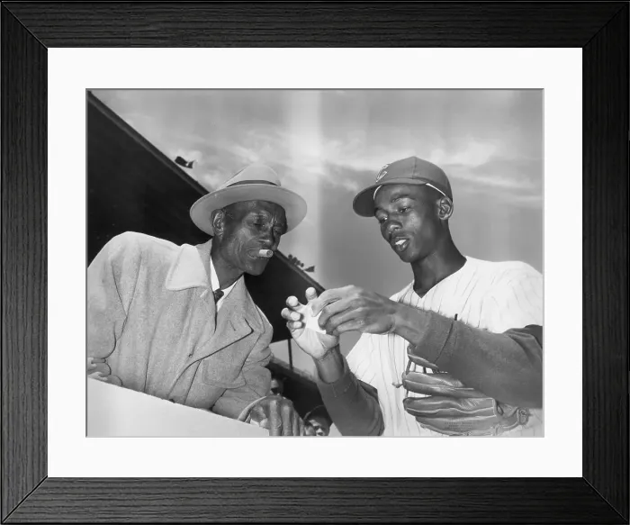 Framed Print : Ernie Banks Lighting Father's Cigar Framed Print : Ernie Banks Lighting Father's Cigar