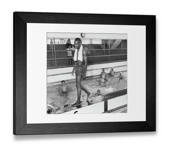 Framed Print : Segregated Swimming Pool Framed Print : Segregated Swimming Pool