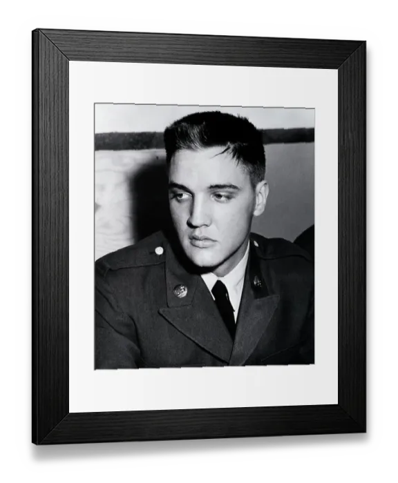 Framed Print : Private Elvis Presley