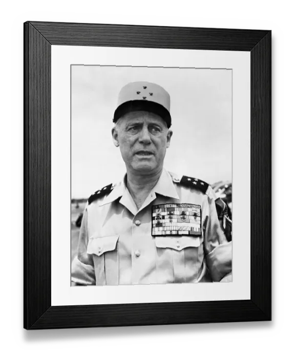 Framed Print : General Raoul Salan In Uuniform Framed Print : General Raoul Salan In Uuniform