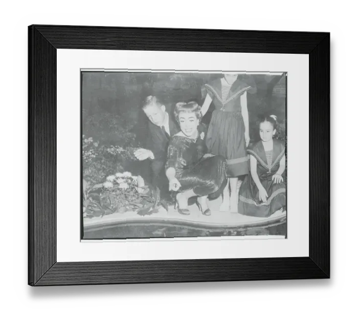 Framed Print : Joan Crawford with Her Children Framed Print : Joan Crawford with Her Children