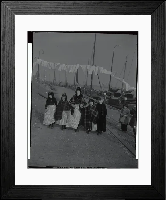 Framed Print : Dutch Children Wearing Traditional Costumes Framed Print : Dutch Children Wearing Traditional Costumes
