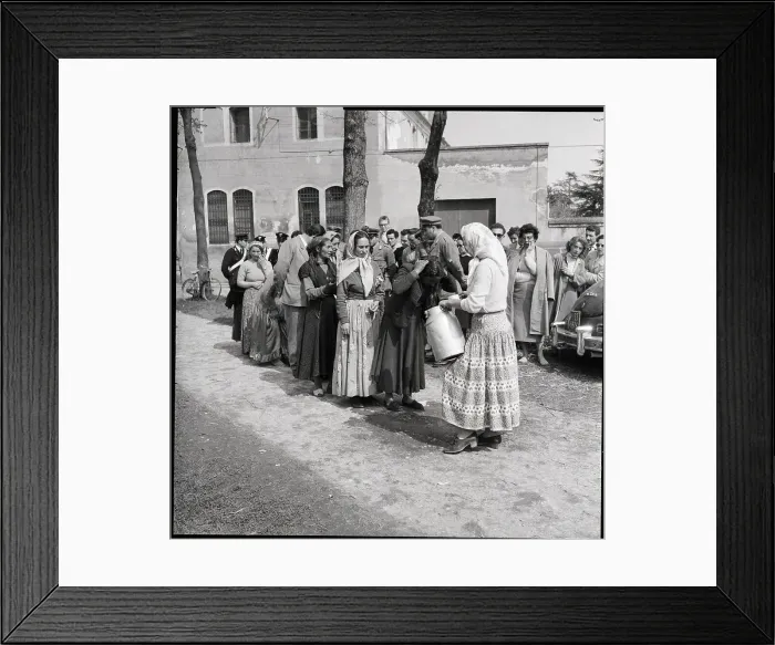 Framed Print : Gypsy Women Dip Hands in Water Bucket Framed Print : Gypsy Women Dip Hands in Water Bucket