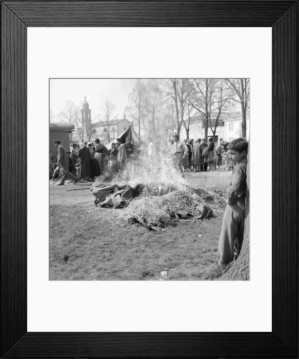 Framed Print : Gypsy Funeral Ritual