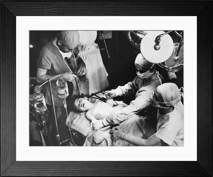 Framed Print : Mabel Chin On Operating Table Framed Print : Mabel Chin On Operating Table